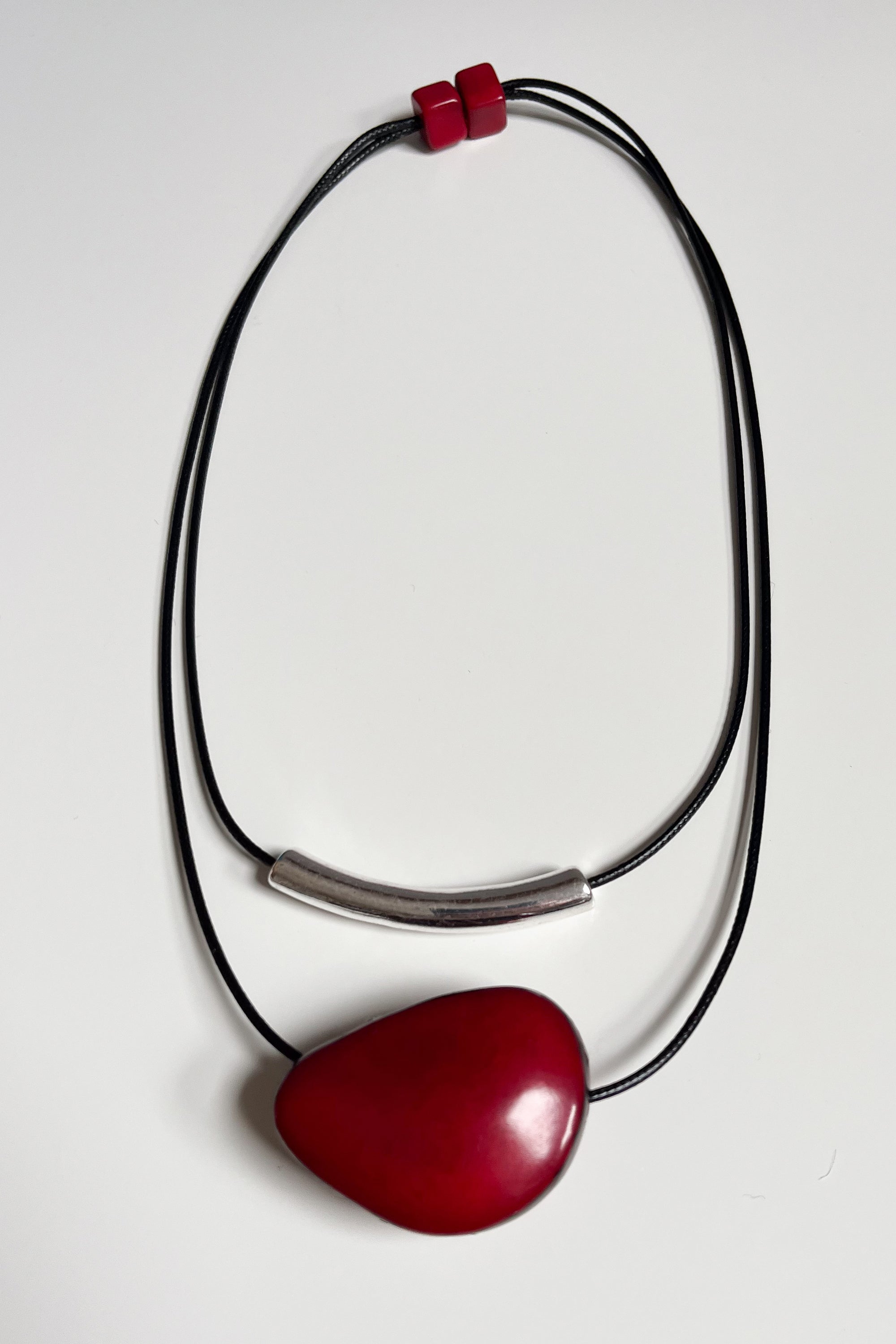 Barra Necklace Red