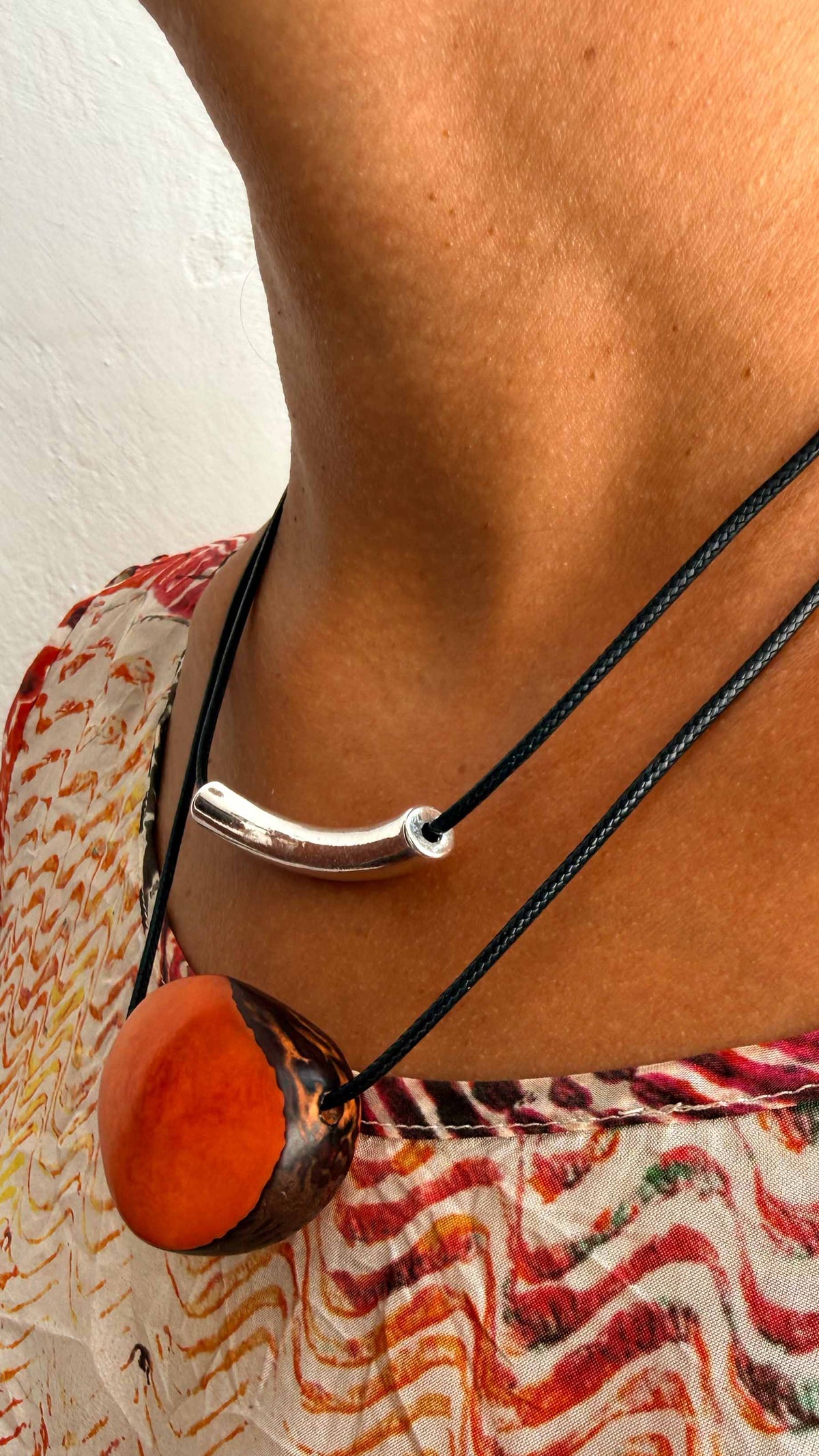Barra Necklace Orange