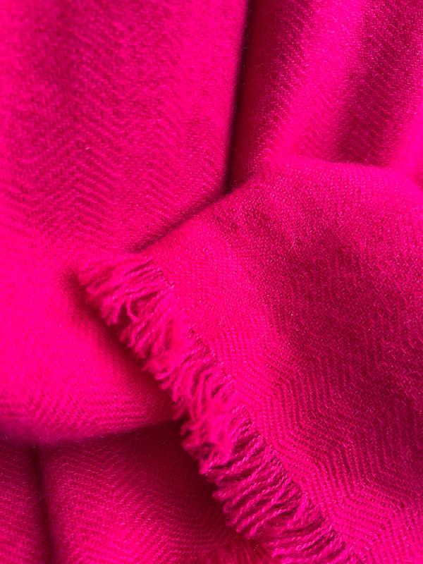 Block Colour Pashmina Fuchsia