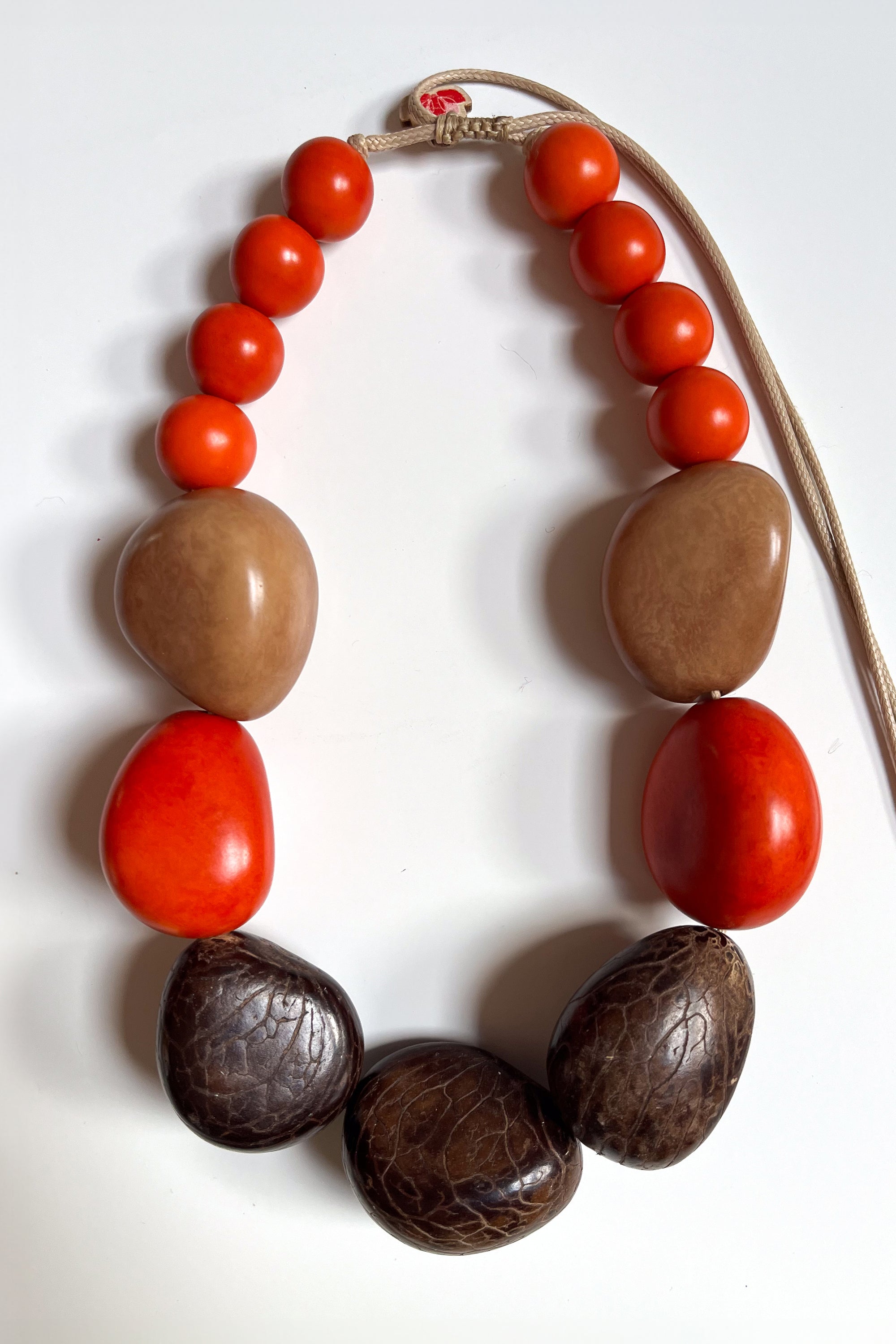 Chunky Belo Necklace Orange