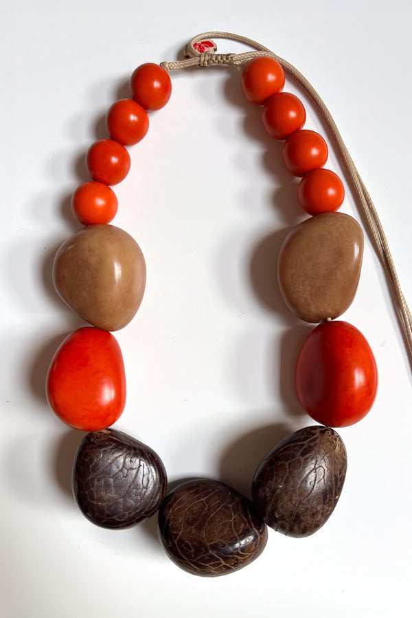 Chunky Belo Necklace Orange