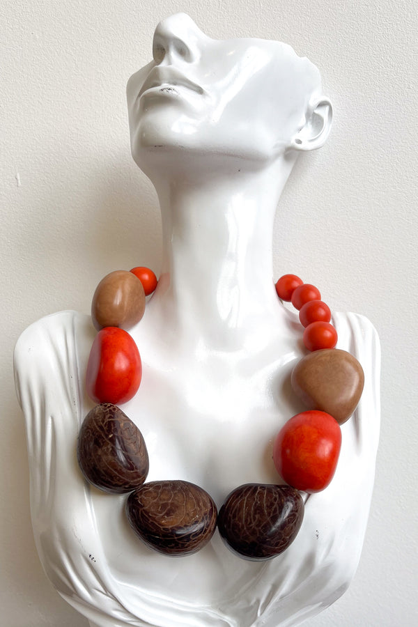 Chunky Belo Necklace Orange