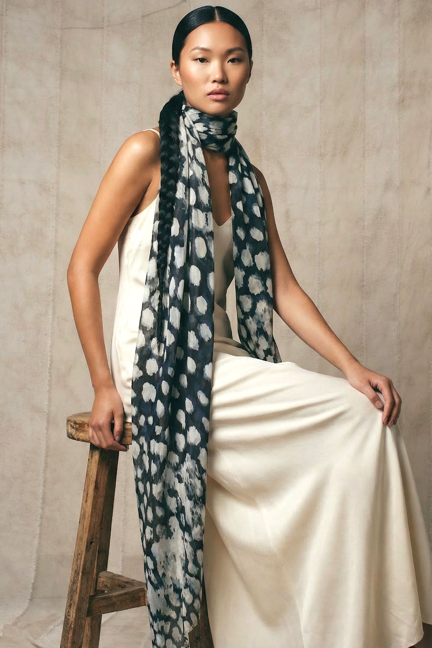 Coral Inverted Shawl