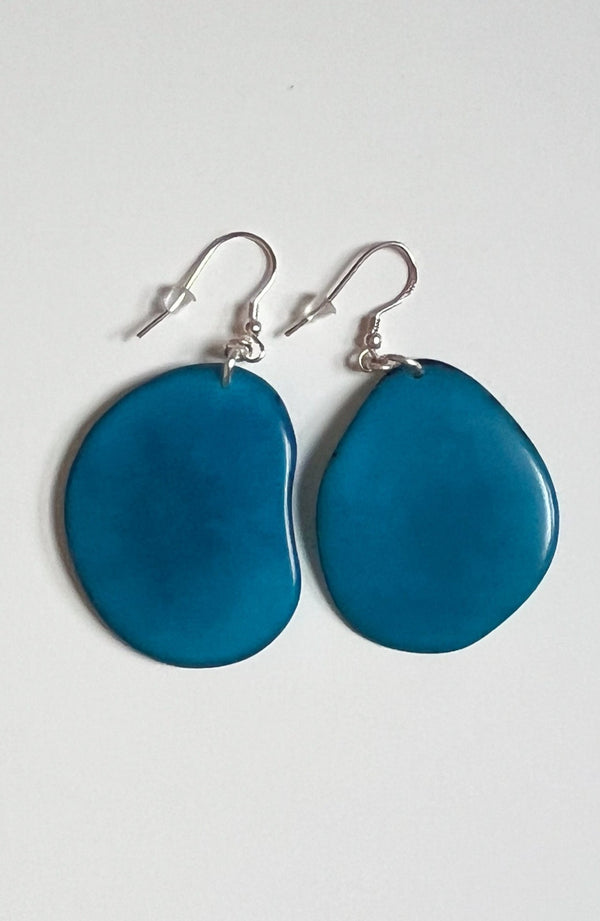 Folha Earrings Blue