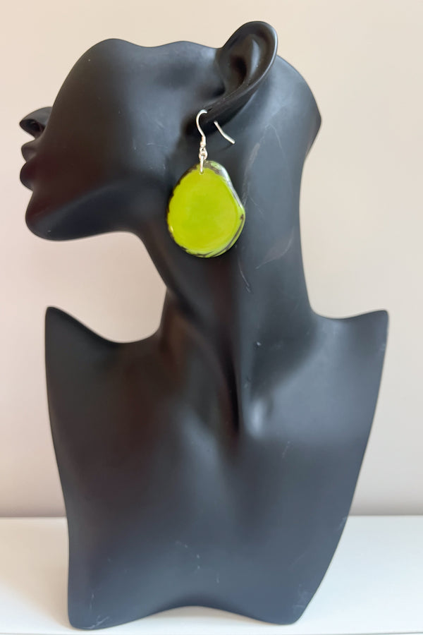 Folha Earrings Green