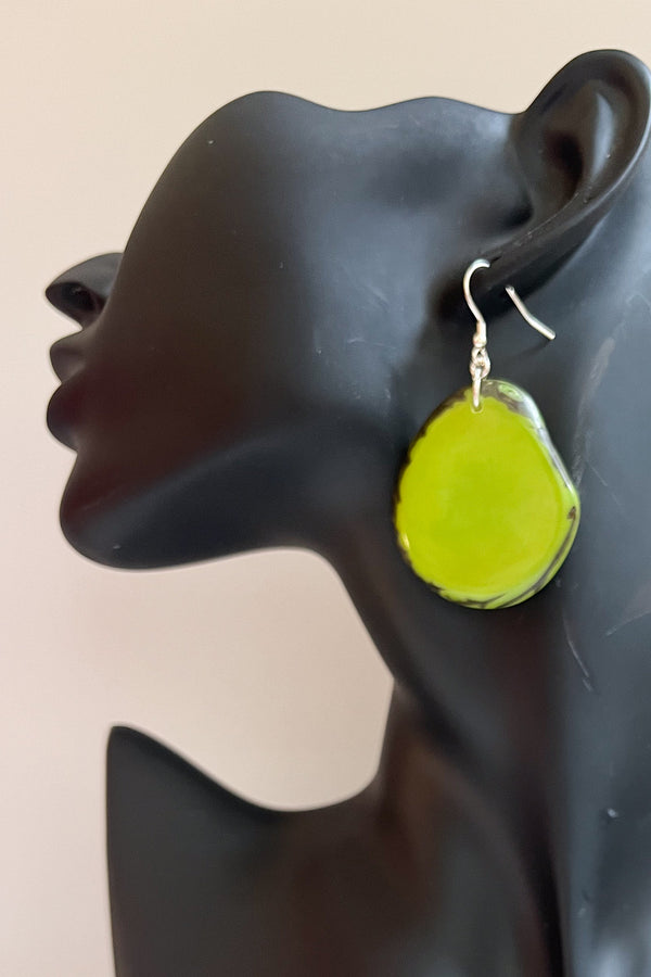 Folha Earrings Green