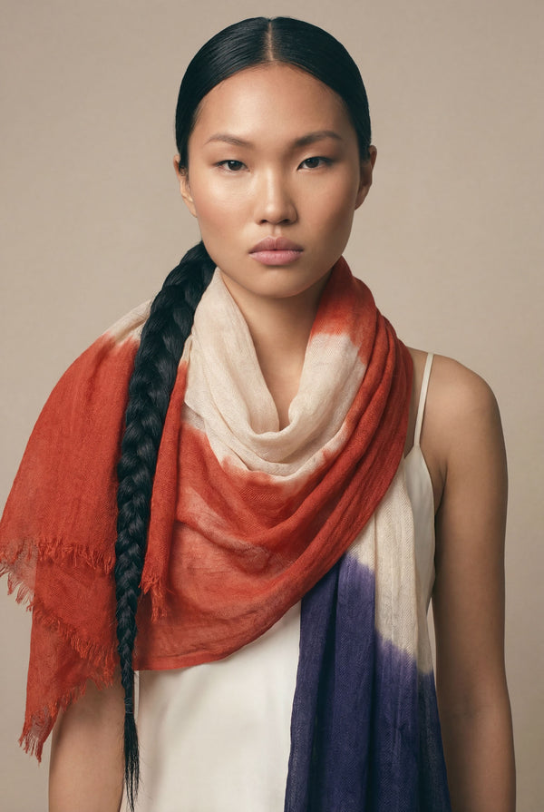 Horizon Dip Dyed Cashmere Shawl