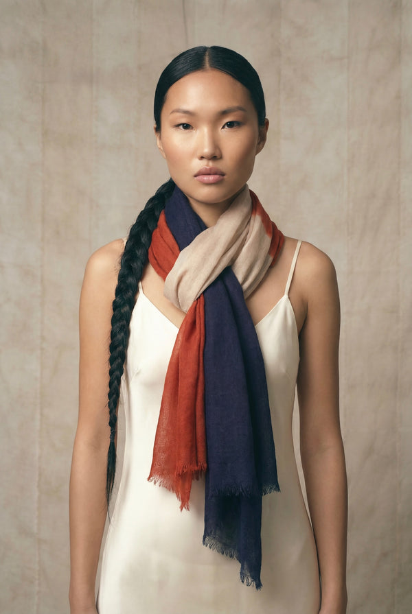 Horizon Dip Dyed Cashmere Shawl