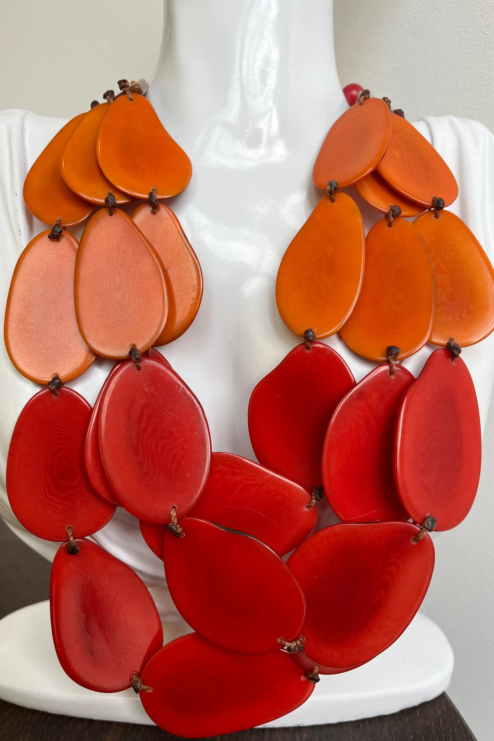 Petala Necklace Red/Orange