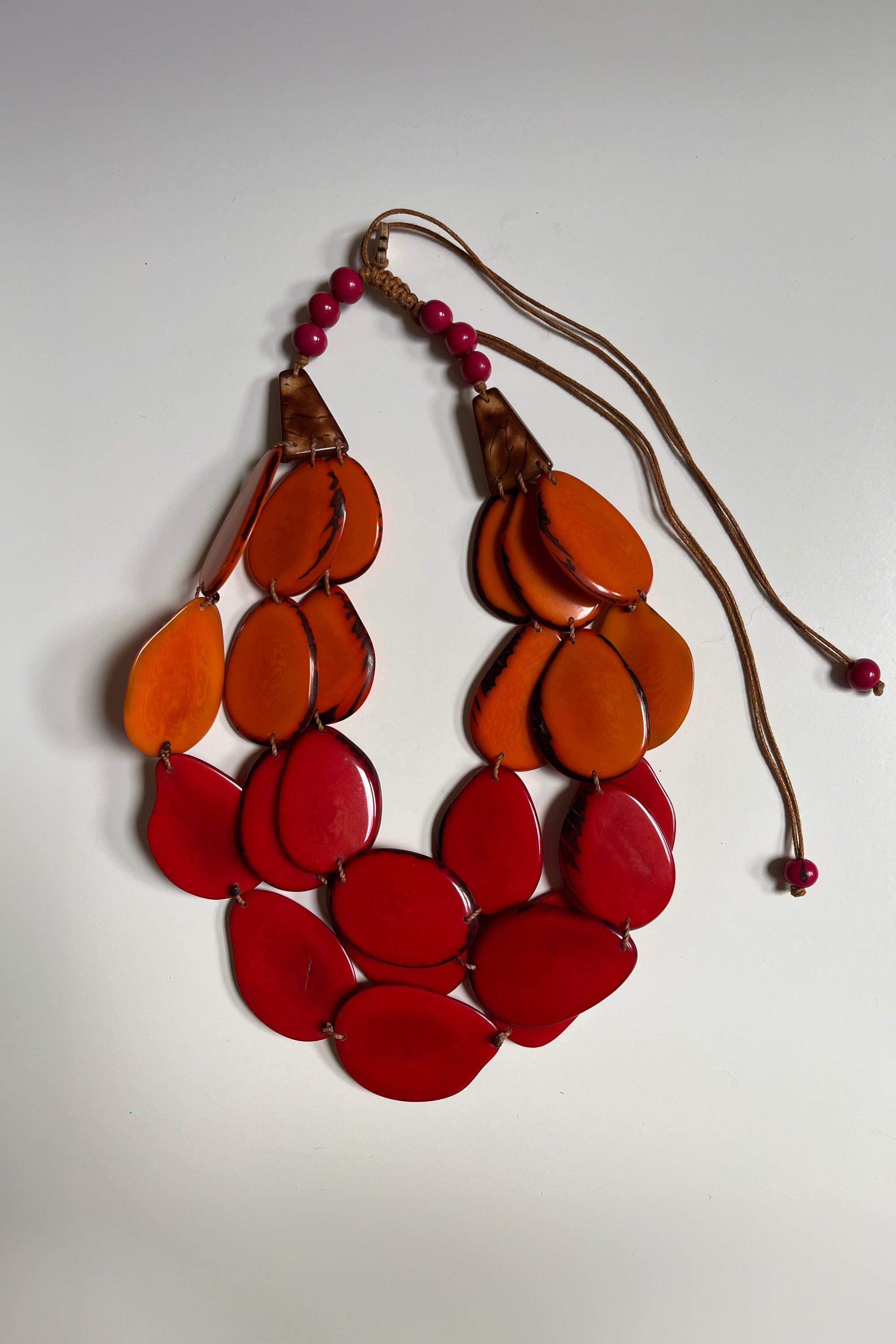 Petala Necklace Red/Orange