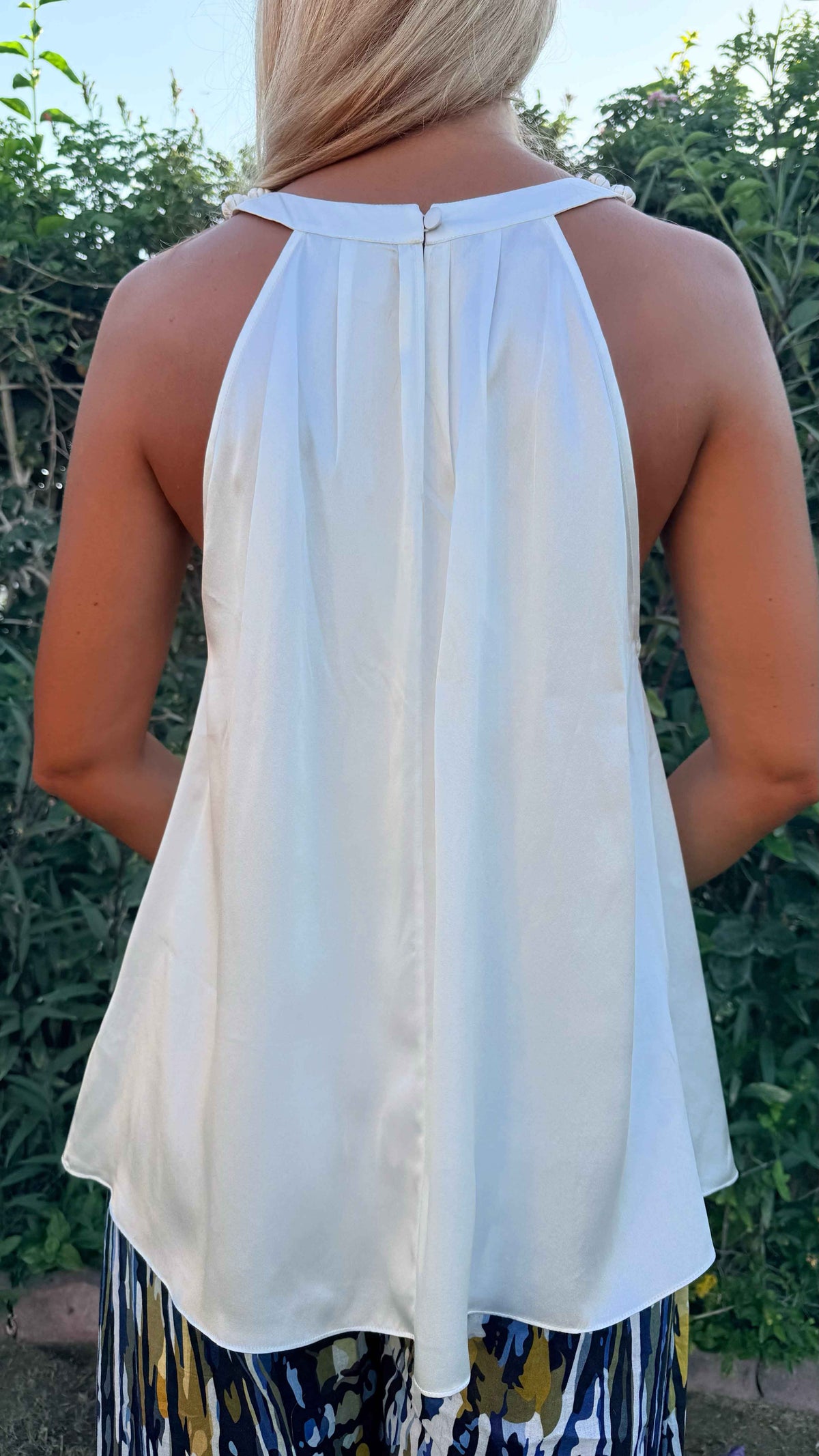 Ivory Maya Silk Top