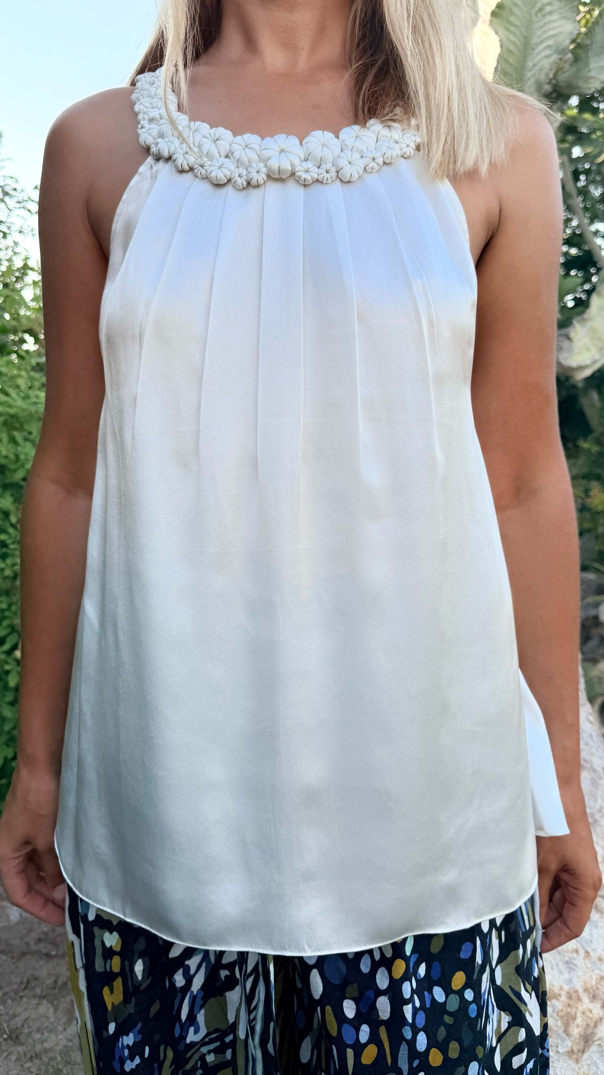 Ivory Maya Silk Top