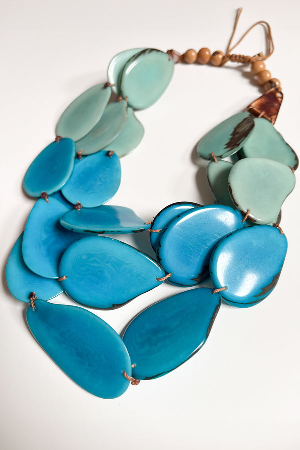 Petala Necklace Blue