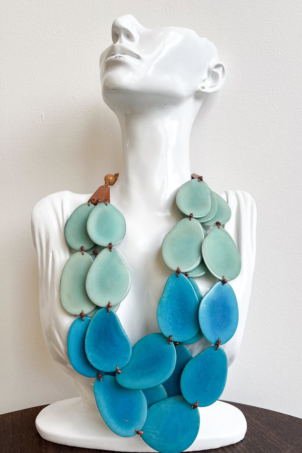 Petala Necklace Blue