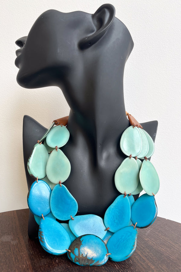 Petala Necklace Blue