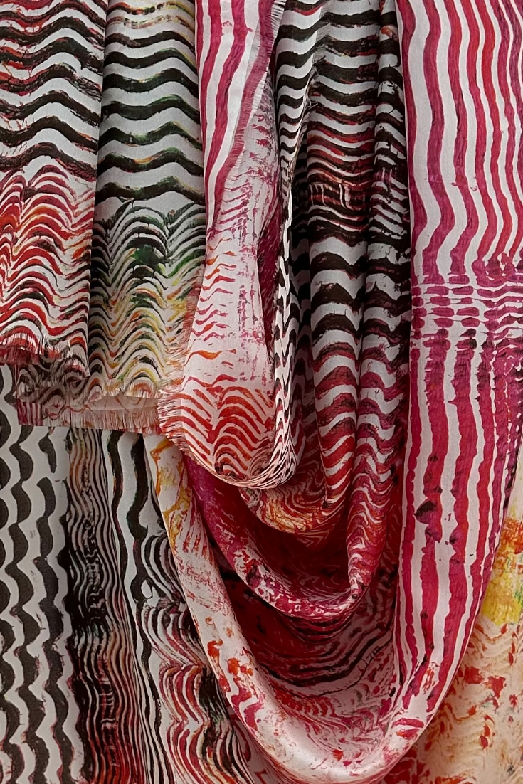 Allegria Silk Fuchsia Shawl