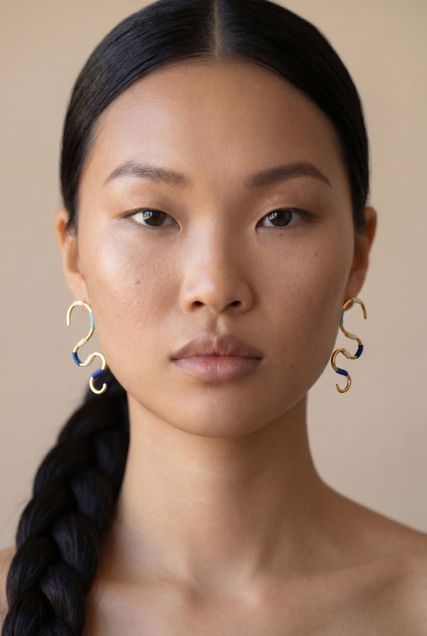 Serpentine Earrings Seabreeze