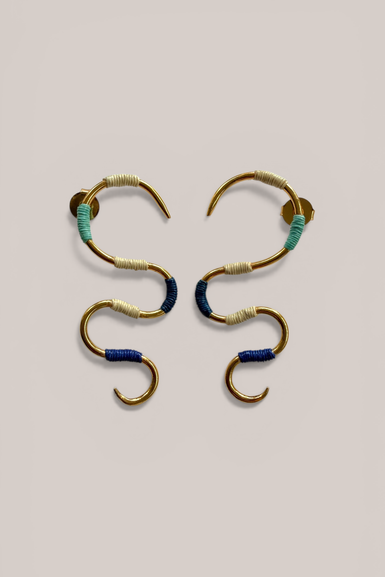 Serpentine Earrings Seabreeze