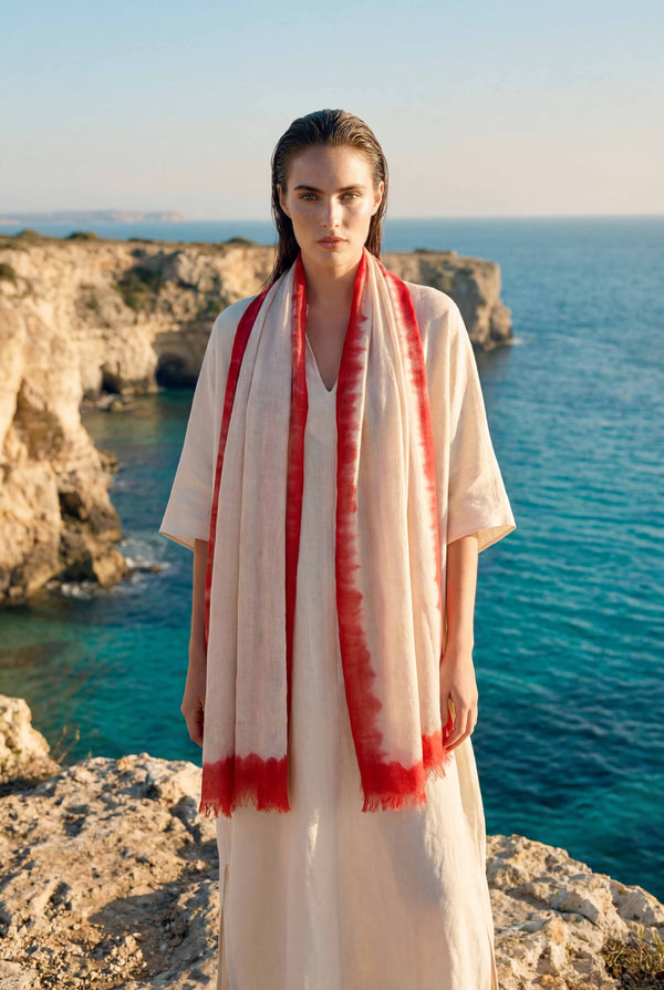 Tinted Love Dip Dyed Cashmere Shawl